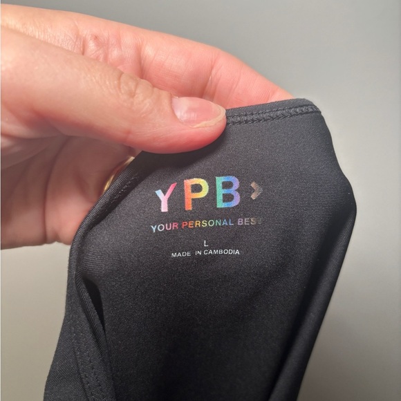 Abercrombie & Fitch Black Your Personal Best Romper Pride Logo Size‎ Large - Picture 6 of 6